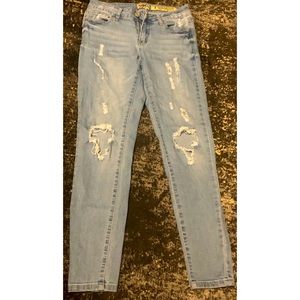 Light Wash Ripped Denim